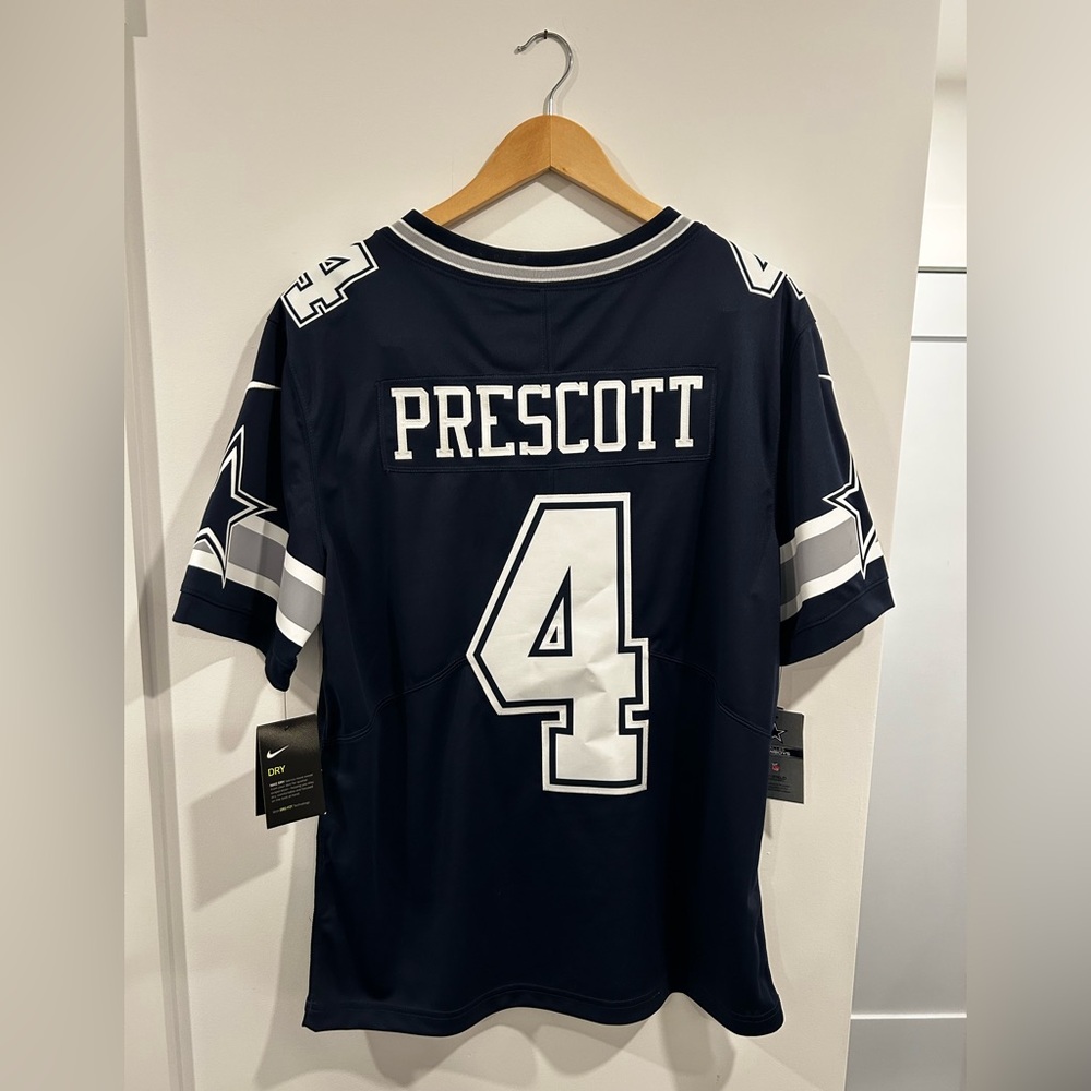 Men's Nike Navy Prescott #4 Football Jersey